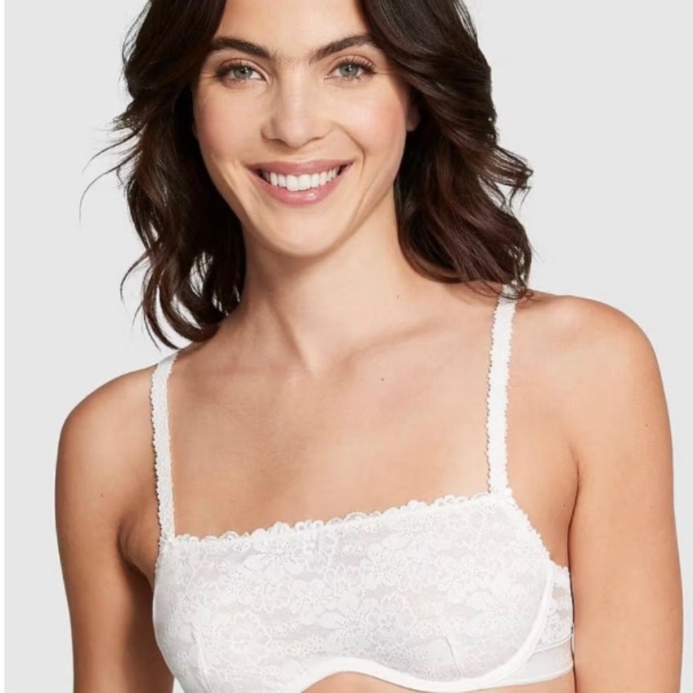 White Lace Bandeau Bra - Women Intimates & Sleepwear
